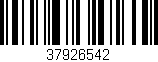 Código de barras (EAN, GTIN, SKU, ISBN): '37926542'
