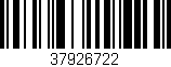 Código de barras (EAN, GTIN, SKU, ISBN): '37926722'