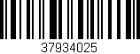 Código de barras (EAN, GTIN, SKU, ISBN): '37934025'