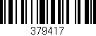 Código de barras (EAN, GTIN, SKU, ISBN): '379417'