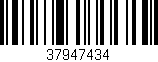 Código de barras (EAN, GTIN, SKU, ISBN): '37947434'
