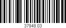 Código de barras (EAN, GTIN, SKU, ISBN): '37948.03'