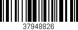 Código de barras (EAN, GTIN, SKU, ISBN): '37948826'