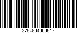 Código de barras (EAN, GTIN, SKU, ISBN): '3794894009917'