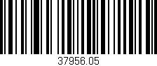 Código de barras (EAN, GTIN, SKU, ISBN): '37956.05'