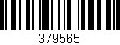 Código de barras (EAN, GTIN, SKU, ISBN): '379565'