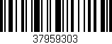 Código de barras (EAN, GTIN, SKU, ISBN): '37959303'