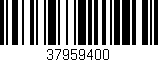 Código de barras (EAN, GTIN, SKU, ISBN): '37959400'