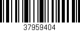 Código de barras (EAN, GTIN, SKU, ISBN): '37959404'