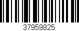 Código de barras (EAN, GTIN, SKU, ISBN): '37959825'