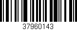 Código de barras (EAN, GTIN, SKU, ISBN): '37960143'