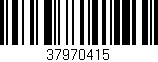 Código de barras (EAN, GTIN, SKU, ISBN): '37970415'