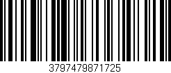 Código de barras (EAN, GTIN, SKU, ISBN): '3797479871725'