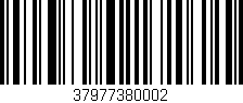 Código de barras (EAN, GTIN, SKU, ISBN): '37977380002'