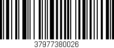 Código de barras (EAN, GTIN, SKU, ISBN): '37977380026'