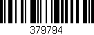 Código de barras (EAN, GTIN, SKU, ISBN): '379794'