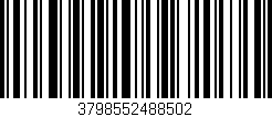 Código de barras (EAN, GTIN, SKU, ISBN): '3798552488502'