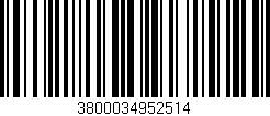Código de barras (EAN, GTIN, SKU, ISBN): '3800034952514'