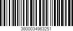 Código de barras (EAN, GTIN, SKU, ISBN): '3800034963251'