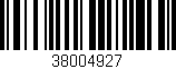 Código de barras (EAN, GTIN, SKU, ISBN): '38004927'