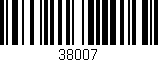 Código de barras (EAN, GTIN, SKU, ISBN): '38007'