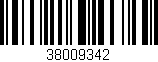 Código de barras (EAN, GTIN, SKU, ISBN): '38009342'
