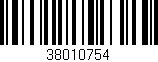 Código de barras (EAN, GTIN, SKU, ISBN): '38010754'