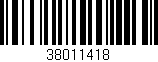 Código de barras (EAN, GTIN, SKU, ISBN): '38011418'