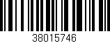 Código de barras (EAN, GTIN, SKU, ISBN): '38015746'
