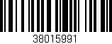 Código de barras (EAN, GTIN, SKU, ISBN): '38015991'