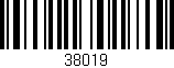 Código de barras (EAN, GTIN, SKU, ISBN): '38019'