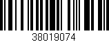Código de barras (EAN, GTIN, SKU, ISBN): '38019074'
