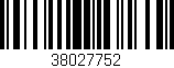 Código de barras (EAN, GTIN, SKU, ISBN): '38027752'