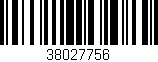 Código de barras (EAN, GTIN, SKU, ISBN): '38027756'