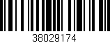 Código de barras (EAN, GTIN, SKU, ISBN): '38029174'