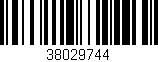 Código de barras (EAN, GTIN, SKU, ISBN): '38029744'