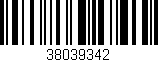 Código de barras (EAN, GTIN, SKU, ISBN): '38039342'