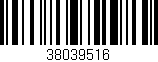 Código de barras (EAN, GTIN, SKU, ISBN): '38039516'