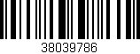 Código de barras (EAN, GTIN, SKU, ISBN): '38039786'