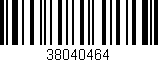 Código de barras (EAN, GTIN, SKU, ISBN): '38040464'