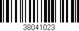 Código de barras (EAN, GTIN, SKU, ISBN): '38041023'