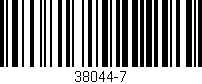 Código de barras (EAN, GTIN, SKU, ISBN): '38044-7'