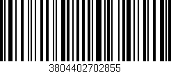 Código de barras (EAN, GTIN, SKU, ISBN): '3804402702855'