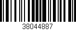 Código de barras (EAN, GTIN, SKU, ISBN): '38044887'