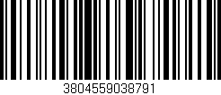 Código de barras (EAN, GTIN, SKU, ISBN): '3804559038791'