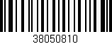 Código de barras (EAN, GTIN, SKU, ISBN): '38050810'
