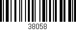 Código de barras (EAN, GTIN, SKU, ISBN): '38058'