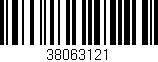 Código de barras (EAN, GTIN, SKU, ISBN): '38063121'