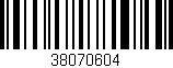 Código de barras (EAN, GTIN, SKU, ISBN): '38070604'