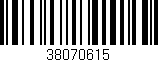 Código de barras (EAN, GTIN, SKU, ISBN): '38070615'